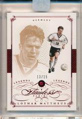 Lothar Matthaus [Ruby] #130 Soccer Cards 2016 Panini Flawless Prices