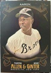 Hank Aaron #1 Baseball Cards 2021 Topps Allen & Ginter X Prices