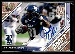 Jarett Dillard [Autograph Blue] #40 Football Cards 2009 Upper Deck Draft Edition Prices