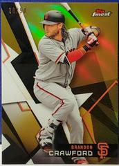 Brandon Crawford [Gold Refractor] #115 Baseball Cards 2018 Topps Finest Prices