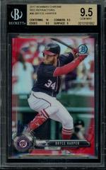Bryce Harper [Red Refractor] #96 Baseball Cards 2017 Bowman Chrome Prices