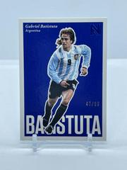 Gabriel Batistuta [Blue] #55 Soccer Cards 2017 Panini Nobility Prices