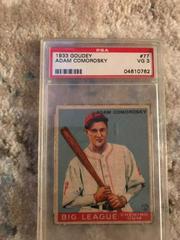 Adam Comorosky #77 Baseball Cards 1933 Goudey Prices