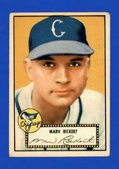 Marv Rickert Baseball Cards 1952 Topps Prices