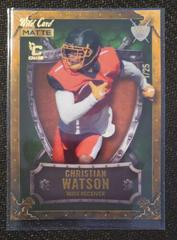 Christian Watson [Gold Gold Gold] #WW-9 Football Cards 2022 Wild Card Matte Weekend Warrior Prices