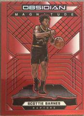 Scottie Barnes [Red Flood] Basketball Cards 2021 Panini Obsidian Magnitude Prices