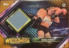 Ronda Rousey [Bronze] Wrestling Cards 2019 Topps WWE Road to Wrestlemania Mat Relics Prices