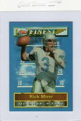 Rick Mirer [Refractor] #41 Football Cards 1994 Topps Finest Prices