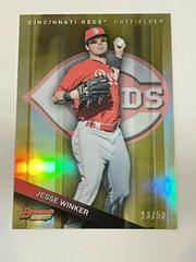 Jesse Winker [Gold Refractor] Baseball Cards 2015 Bowman's Best Top Prospects Prices