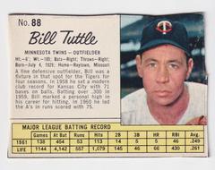 Bill Tuttle [Hand Cut] #88 Baseball Cards 1962 Jell O Prices