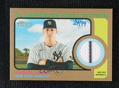 Aaron Judge [Gold] Baseball Cards 2022 Topps Heritage Clubhouse Collection Relics Prices