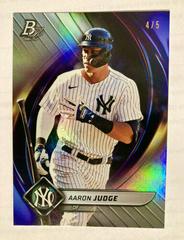 Aaron Judge [Red Platinum Bar] Baseball Cards 2022 Bowman Platinum Prices