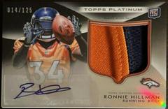 Ronnie Hillman [Autograph Patch Black Refractor] Football Cards 2012 Topps Platinum Prices