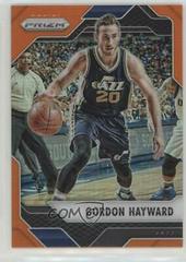 Gordon Hayward [Orange Prizm] Basketball Cards 2016 Panini Prizm Prices
