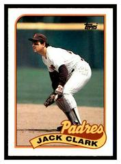 Jack Clark #20T Baseball Cards 1989 Topps Traded Prices