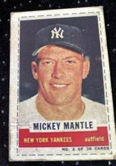 Mickey Mantle [Hand Cut] Baseball Cards 1961 Bazooka Prices