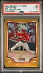 Joey Votto [Gold Refractor] #62 Baseball Cards 2009 Bowman Chrome Prices