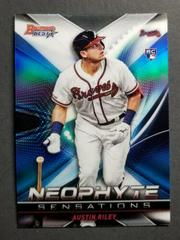 Austin Riley [Atomic Refractor] #NS-3 Baseball Cards 2019 Bowman's Best Neophyte Sensations Prices