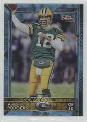 Aaron Rodgers [Blue Wave Refractor] #2 Football Cards 2015 Topps Chrome Prices