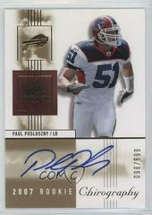 Paul Posluszny [Autograph] Football Cards 2007 SP Chirography Prices