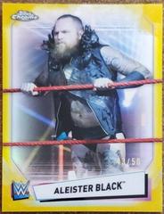 Aleister Black [Gold Refractor] #46 Wrestling Cards 2021 Topps Chrome WWE Prices