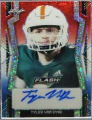 Tyler Van Dyke [Metalized Sparkles Red White Blue] #PA-TVD Football Cards 2022 Leaf Flash Portrait Autographs Prices