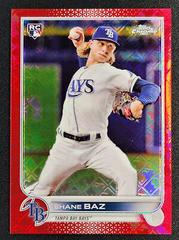 Shane Baz [Red] #8 Baseball Cards 2022 Topps Chrome Logofractor Prices