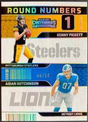 Kenny Pickett, Aidan Hutchinson [Silver] #RN-PH Football Cards 2022 Panini Contenders Round Numbers Prices