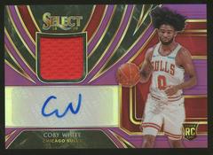Coby White [Purple] #CBW Basketball Cards 2019 Panini Select Rookie Jersey Autographs Prices
