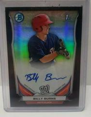 Billy Burns [Chrome Refractor] #BB Baseball Cards 2014 Bowman Prospect Autograph Prices