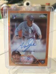 Anthony Volpe [Orange] #RCA-AV Baseball Cards 2023 Topps Chrome Logofractor Autograph Prices
