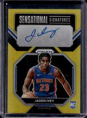 Jaden Ivey [Gold] #SS-JI Basketball Cards 2022 Panini Prizm Sensational Signatures Prices