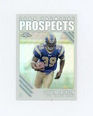 Steven Jackson [Refractor] Football Cards 2004 Topps Chrome Premiere Prospects Prices