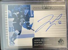 Jared McCann #SOTT1-MC Hockey Cards 2021 SP Authentic 2001-02 Retro Sign of the Times Prices
