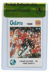 Louis Oliver Football Cards 1988 Burger King Florida Gators Prices