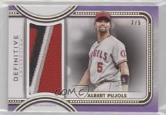 Albert Pujols [Purple] #DJR-APU Baseball Cards 2022 Topps Definitive Jumbo Relic Collection Prices