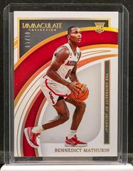 Bennedict Mathurin [Gold] #18 Basketball Cards 2022 Panini Immaculate Collection Collegiate Prices
