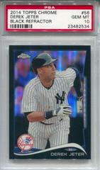 Derek Jeter [Running Black Refractor] #56 Baseball Cards 2014 Topps Chrome Prices