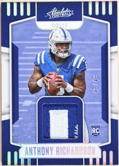 Anthony Richardson [Holo Silver] #ARM-3 Football Cards 2023 Panini Absolute Rookie Materials Prices