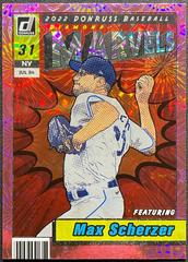 Max Scherzer [Pink Fireworks] #M-5 Baseball Cards 2022 Panini Donruss Marvels Prices