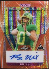 Bo Nix [Mojo Orange] #T-BN1 Football Cards 2023 Leaf Vivid Autographs Technicolor Prices