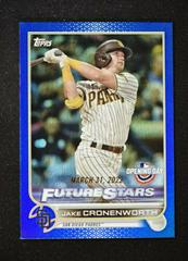 Jake Cronenworth [Blue Foil] #7 Baseball Cards 2022 Topps Opening Day Prices