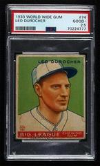 Leo Durocher #74 Baseball Cards 1933 World Wide Gum Prices