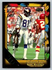 Anthony Carter [10 Stripe] #114 Football Cards 1991 Wild Card Prices
