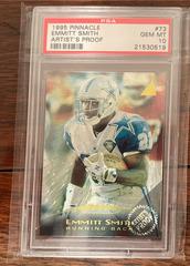 Emmitt Smith [Artist's Proofs] #73 Football Cards 1995 Pinnacle Prices