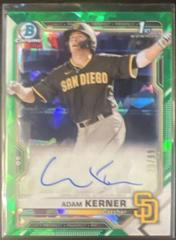 Adam Kerner [Green Atomic Refractor] #CPA-AK Baseball Cards 2021 Bowman Chrome Prospect Autographs Prices