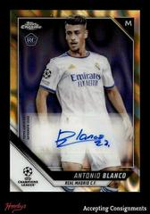 Antonio Blanco [Gold Lava Refractor] Soccer Cards 2021 Topps Chrome UEFA Champions League Autographs Prices