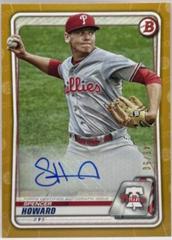 Spencer Howard [Gold] #PA-SH Baseball Cards 2020 Bowman Paper Prospect Autographs Prices