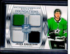 Jason Robertson #F-JR Hockey Cards 2020 Upper Deck The Cup Foundations Quad Jersey Prices