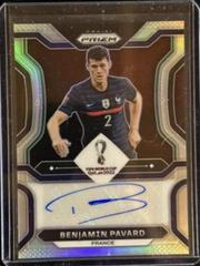 Benjamin Pavard [Silver] Soccer Cards 2022 Panini Prizm World Cup Signatures Prices